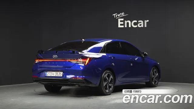 2023 Hyundai Avante Hybrid (CN7) Inspiration Sold VIN KMHLR41JGPU065984 – trunk area