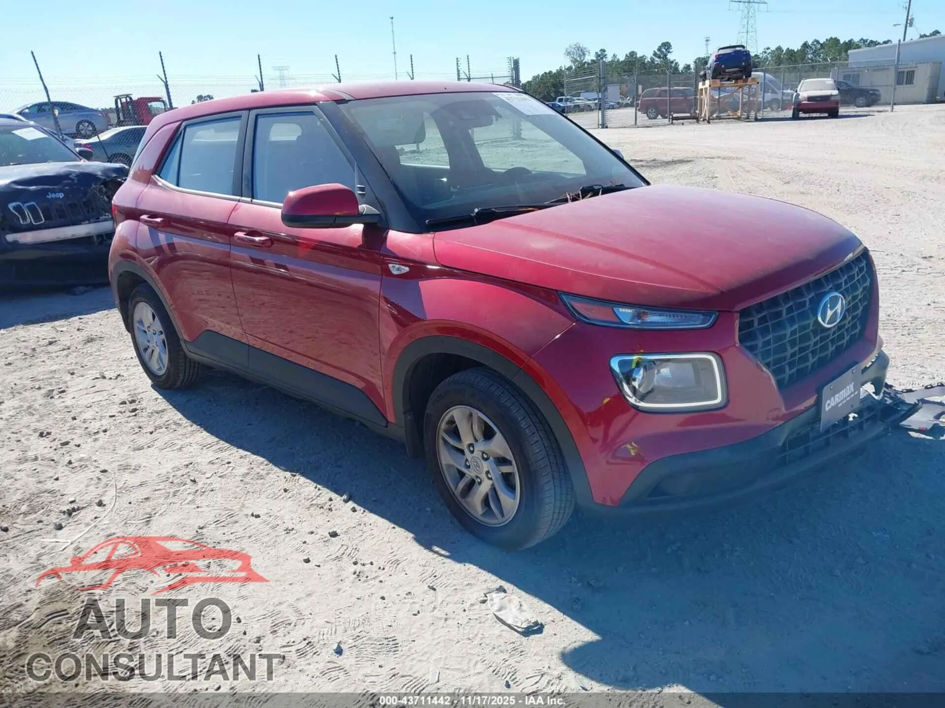 2022 HYUNDAI VENUE VIN KMHRB8A38NU142942