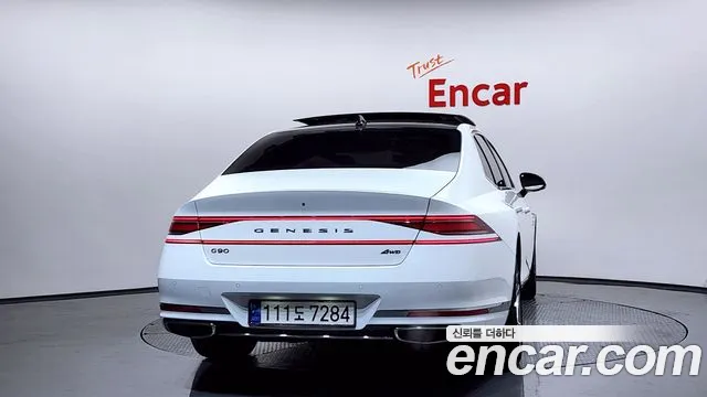 2023 Genesis G90 (RS4) Gasoline 3.5 Turbo AWD Sold VIN KMTFA41DDPU021848 – side profile 2023 Genesis G90 (RS4) Gasoline 3.5 Turbo AWD Sold VIN KMTFA41DDPU021848 – side profile