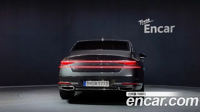 2025 Genesis G90 (RS4) Gasoline 3.5 Turbo AWD Sold VIN KMTFA41DDSU044790 – side profile 2025 Genesis G90 (RS4) Gasoline 3.5 Turbo AWD Sold VIN KMTFA41DDSU044790 – side profile