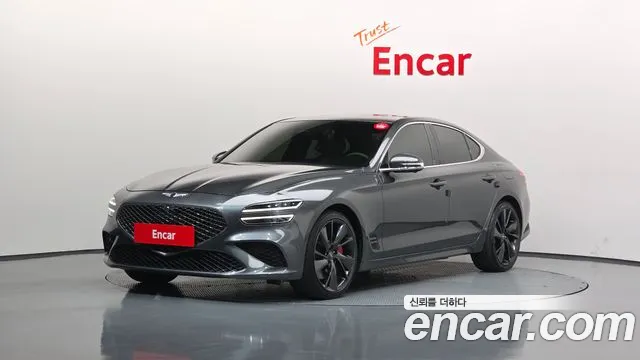 2021 Genesis The New G70 Gasoline 2.0T 2WD Sold VIN KMTG341ABMU077714 – side profile