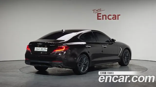 2018 Genesis G70 2.0t Awd Sold VIN KMTG341ADJU026240 – front exterior
