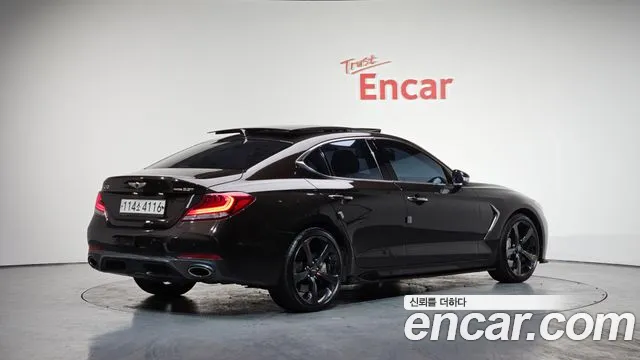2019 Genesis G70 3.3T Sport Sold VIN KMTG541EBKU041694 – trunk area