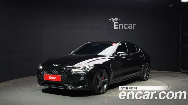 2020 Genesis G70 3.3T Sport Sold VIN KMTG741EBLU069042 – side profile