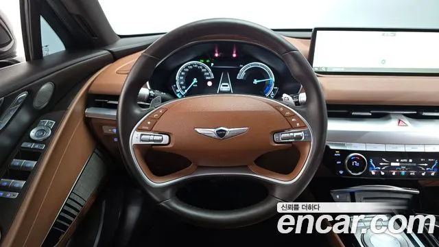 2022 Genesis Electrified G80 (RG3) e-AWD Sold VIN KMTGE411PNU000884 – side profile 2022 Genesis Electrified G80 (RG3) e-AWD Sold VIN KMTGE411PNU000884 – side profile
