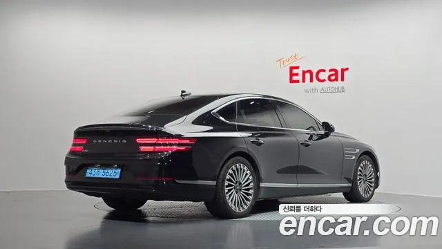 2022 Genesis Electrified G80 (RG3) e-AWD Sold VIN KMTGE411PNU001837 – trunk area