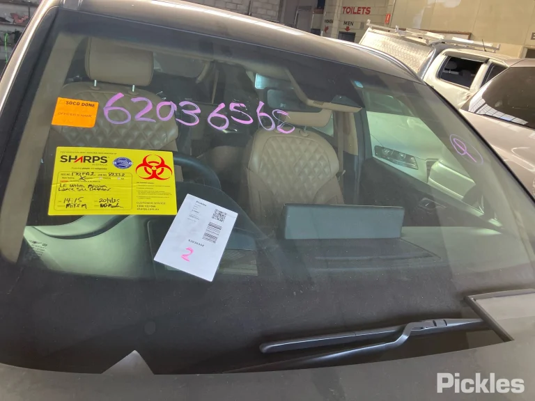 2022 Genesis GV80 Damaged VIN KMTHC81CSPU120168 – trunk area