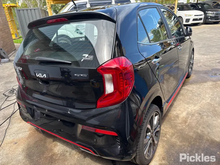 2023 Kia Picanto Damaged VIN KNAB3512MPT173901 – rear exterior