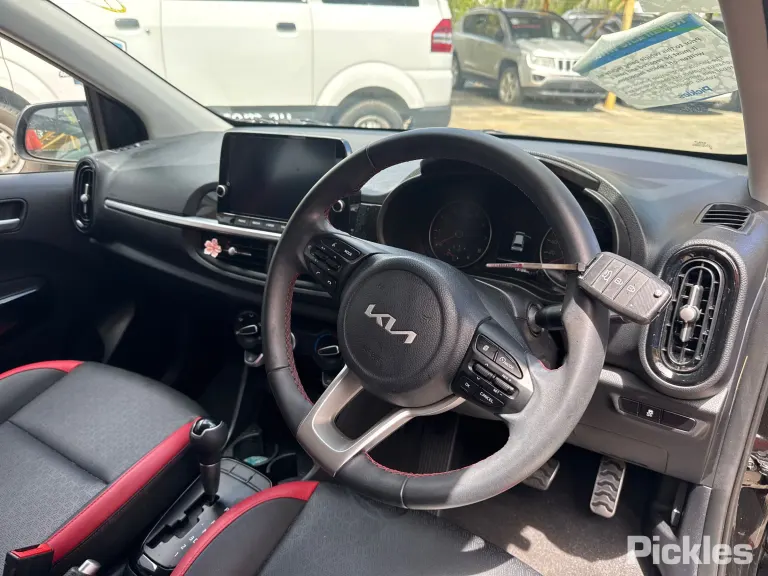 2023 Kia Picanto Damaged VIN KNAB3512MPT173901 – engine bay