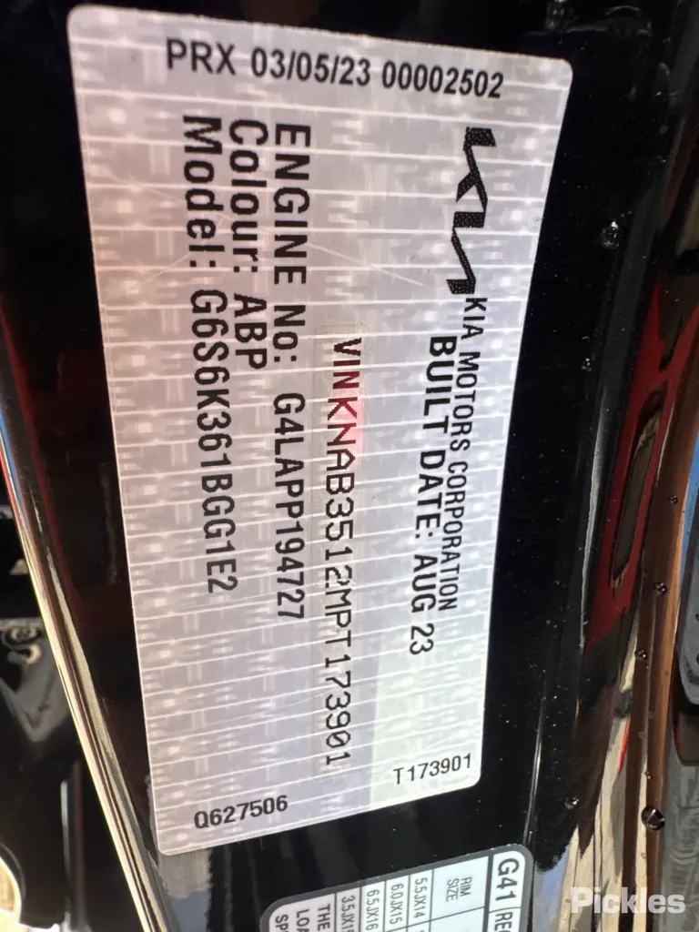 2023 Kia Picanto Damaged VIN KNAB3512MPT173901 – photo 20