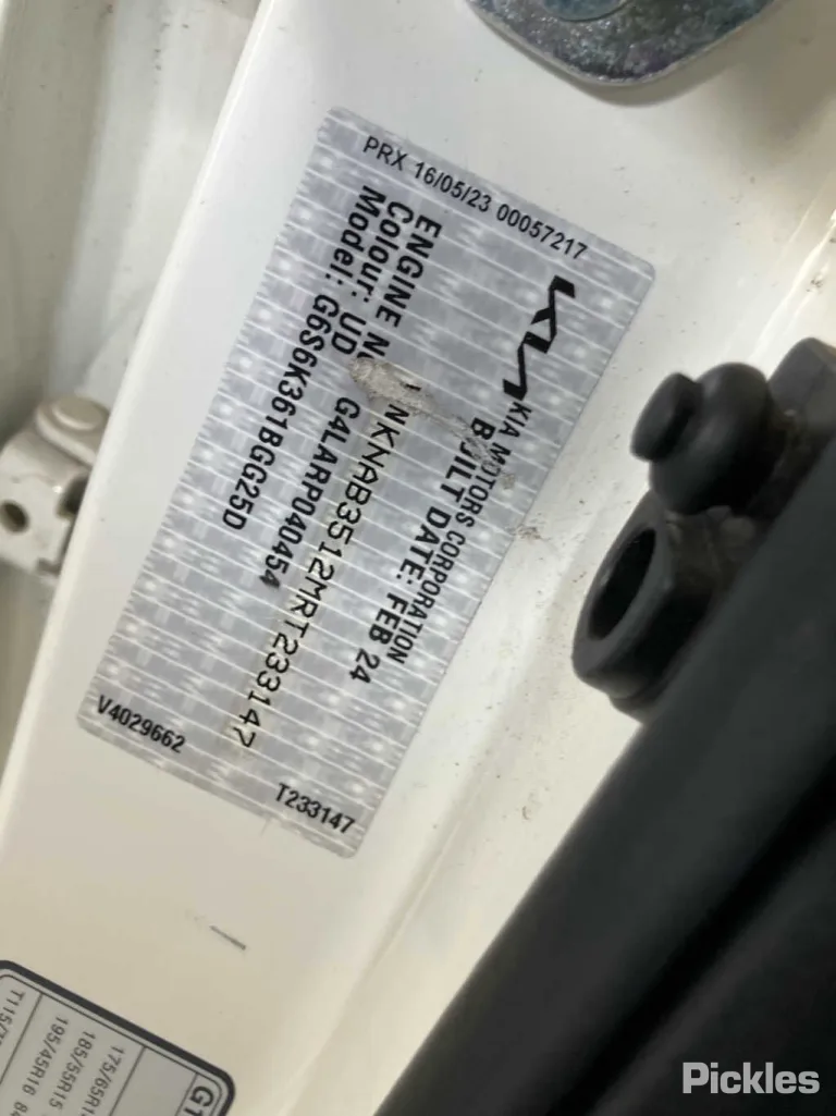 2024 Kia Picanto Damaged VIN KNAB3512MRT233147 – photo 15