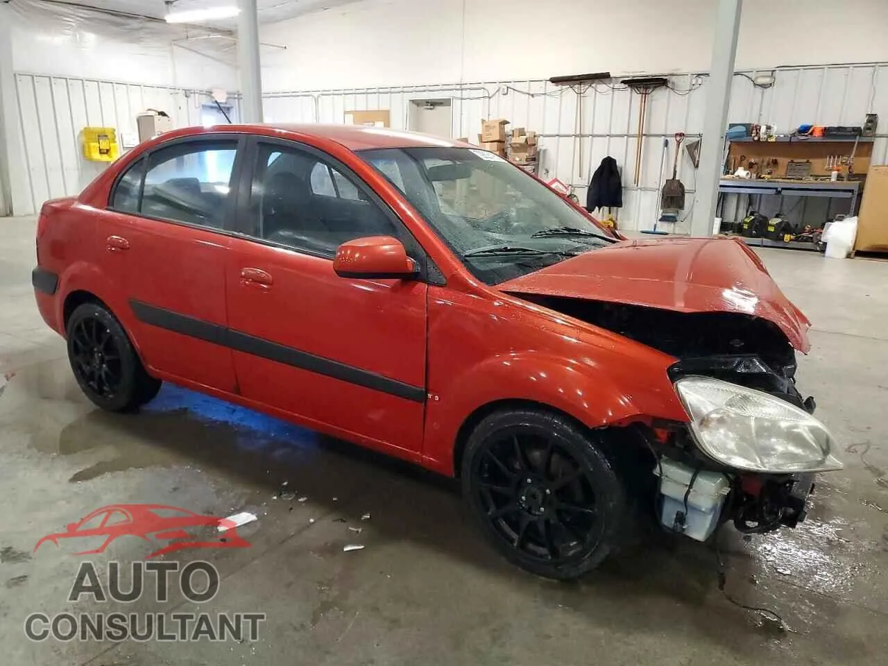 2009 KIA RIO Damaged VIN KNADE223496509635 – dashboard