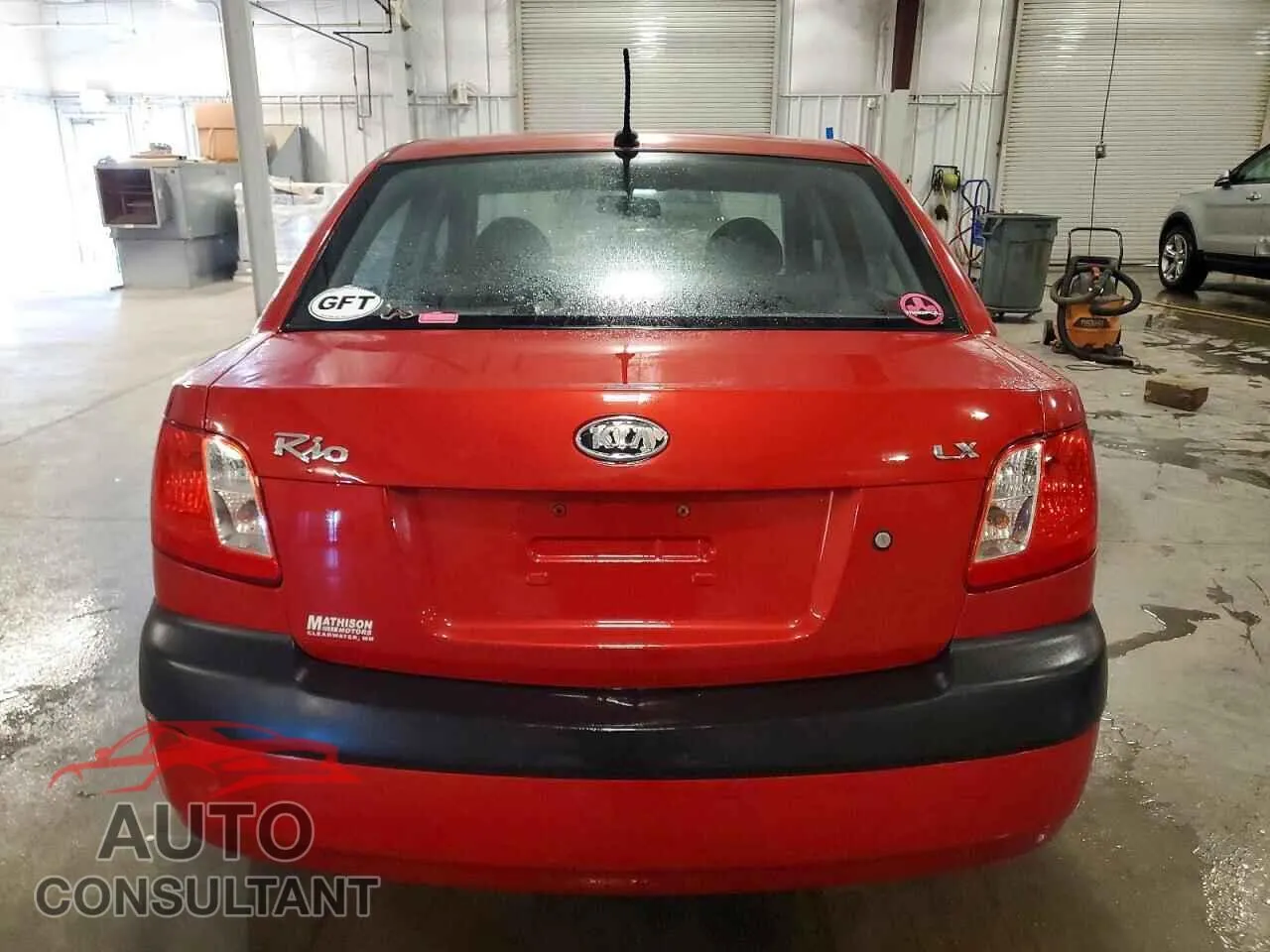 2009 KIA RIO Damaged VIN KNADE223496509635 – engine bay