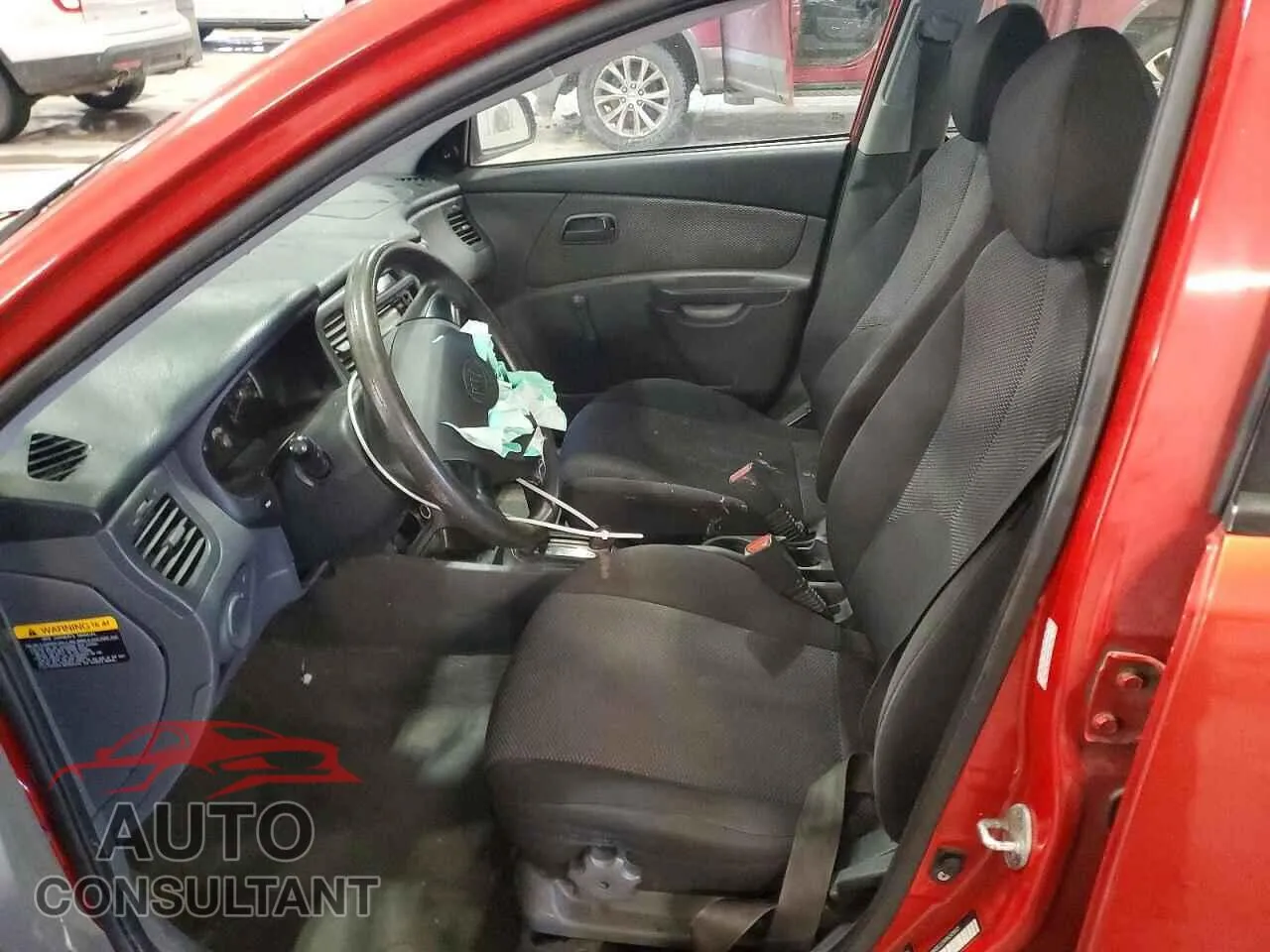2009 KIA RIO Damaged VIN KNADE223496509635 – exterior detail