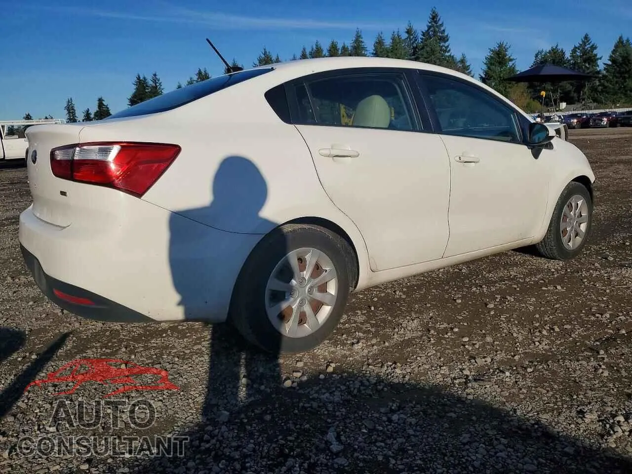 2013 KIA RIO Damaged VIN KNADM4A33D6230539 – side profile