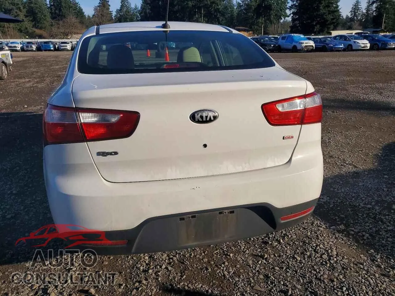 2013 KIA RIO Damaged VIN KNADM4A33D6230539 – engine bay