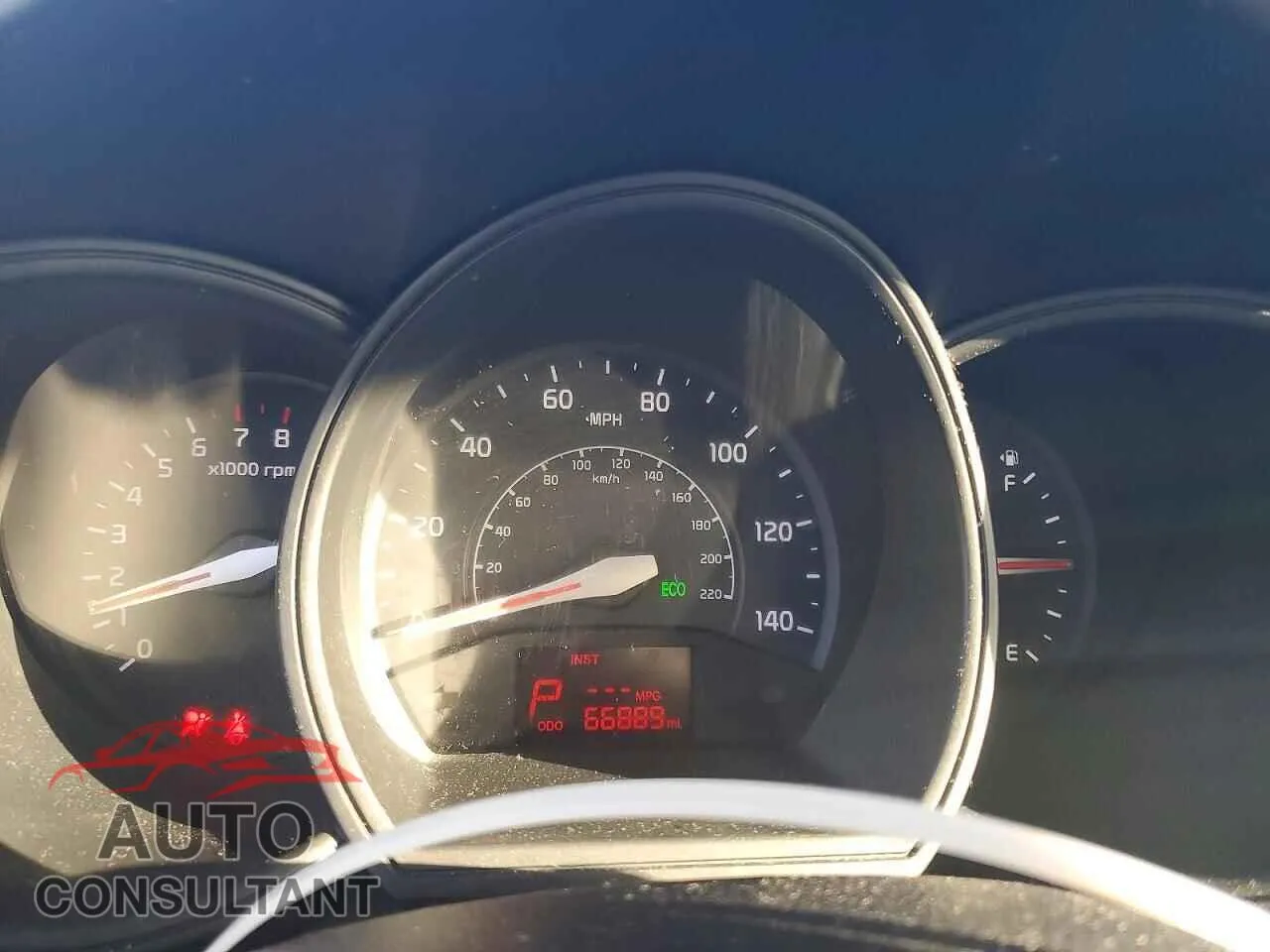 2013 KIA RIO Damaged VIN KNADM4A33D6230539 – trunk area