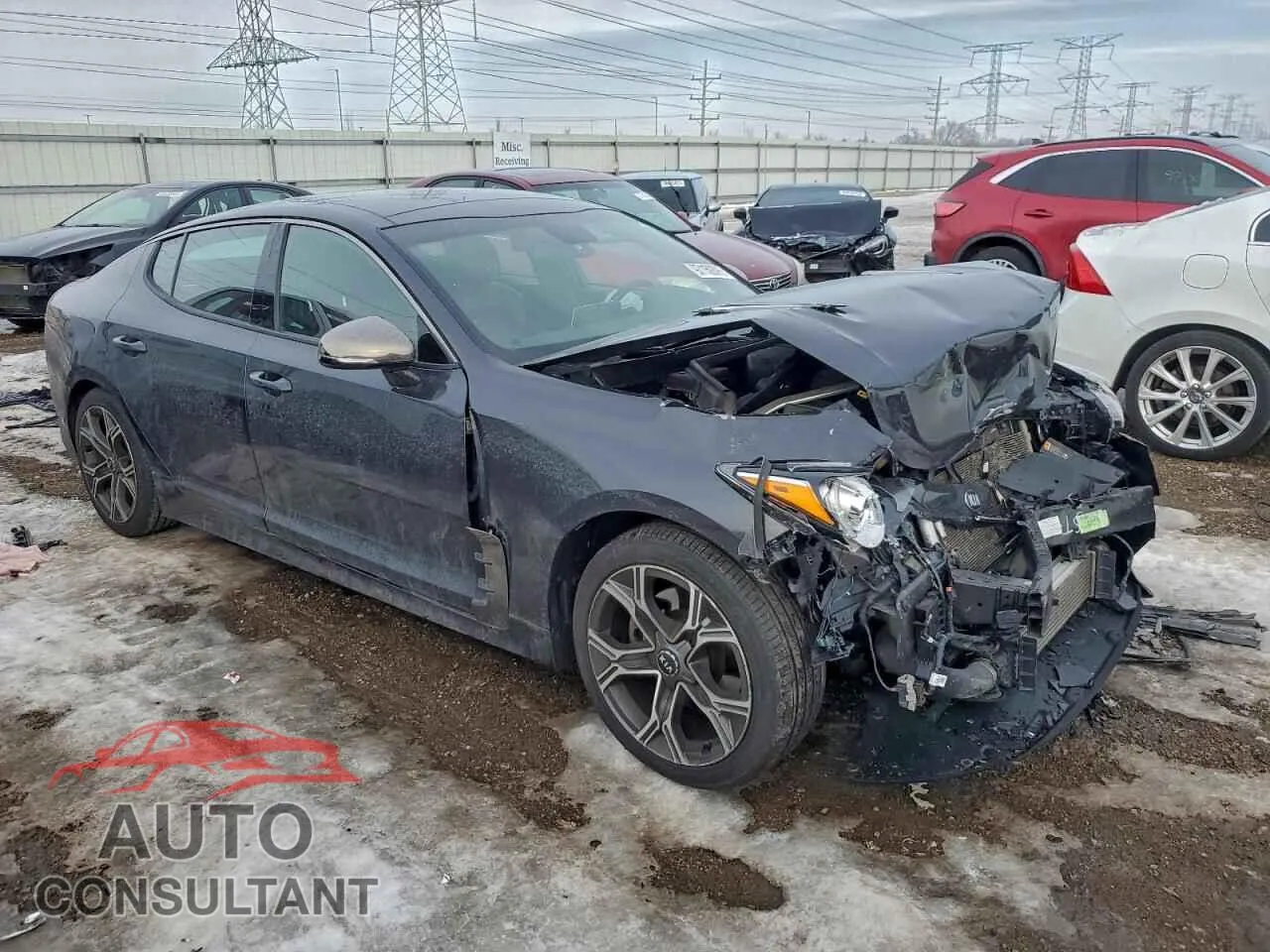 2021 KIA STINGER Damaged VIN KNAE15LA5M6087592 – dashboard