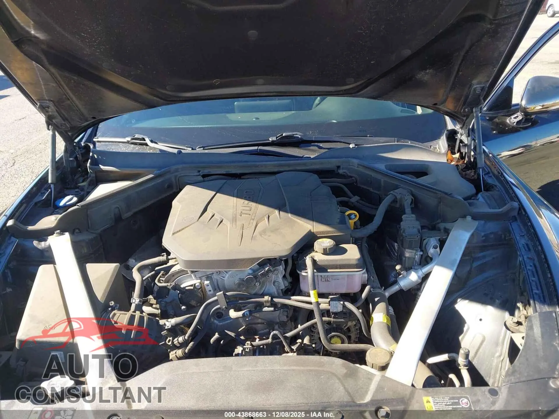 2023 KIA STINGER Damaged VIN KNAE35LD0P6123486 – odometer reading