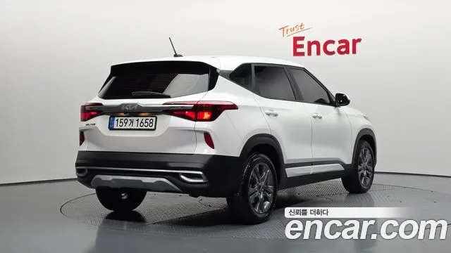 2023 Kia Seltos Gasoline 1.6 Turbo 2WD Sold VIN KNAER812GPK325923 – side profile