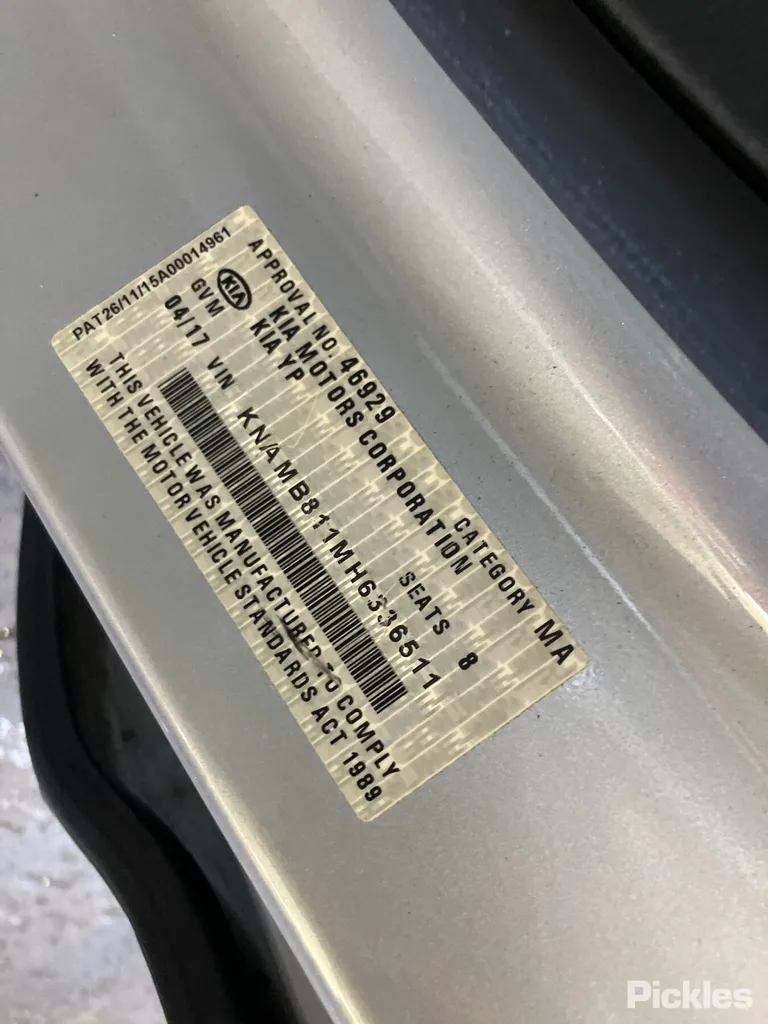 2017 Kia Carnival Used VIN KNAMB811MH6336511 – undercarriage