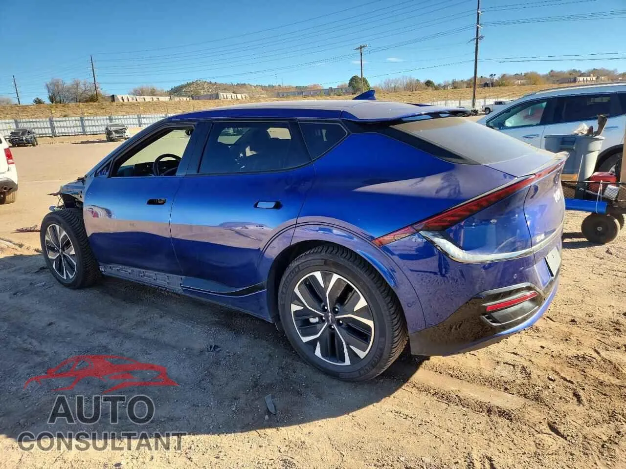 2022 KIA EV6 GT LIN Damaged VIN KNDC44LA1N5026565 – rear exterior