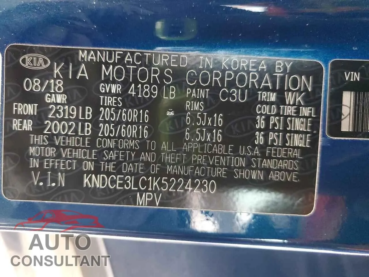 2019 KIA NIRO Damaged VIN KNDCE3LC1K5224230 – photo 13