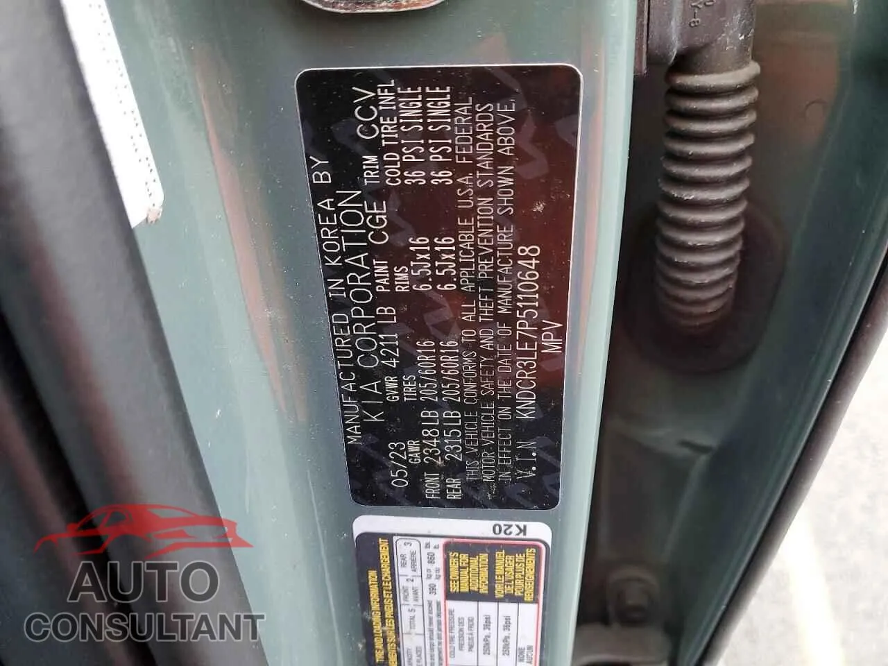 2023 KIA NIRO Damaged VIN KNDCR3LE7P5110648 – photo 13