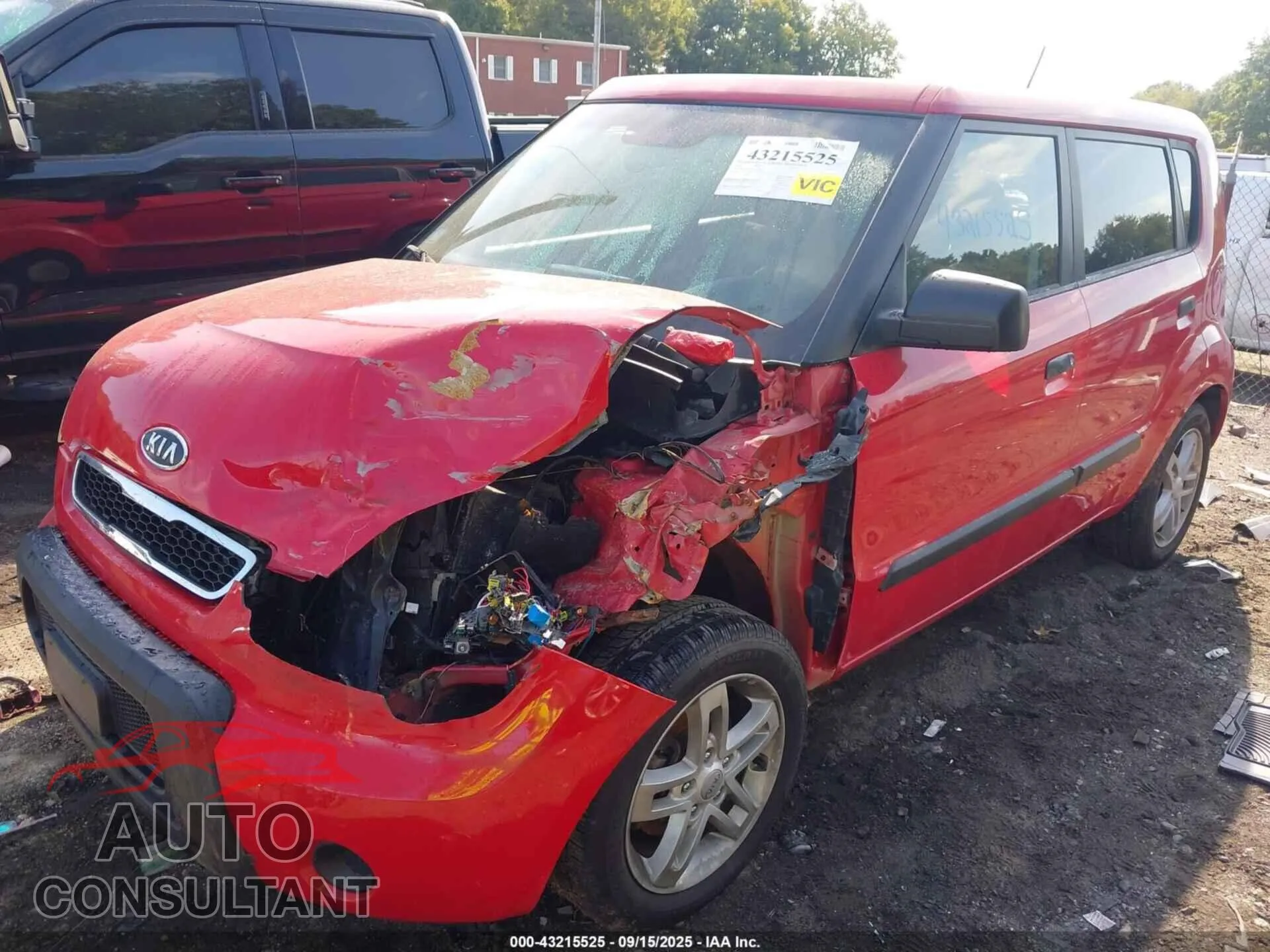 2010 KIA SOUL Damaged VIN KNDJT2A27A7178584 – rear exterior