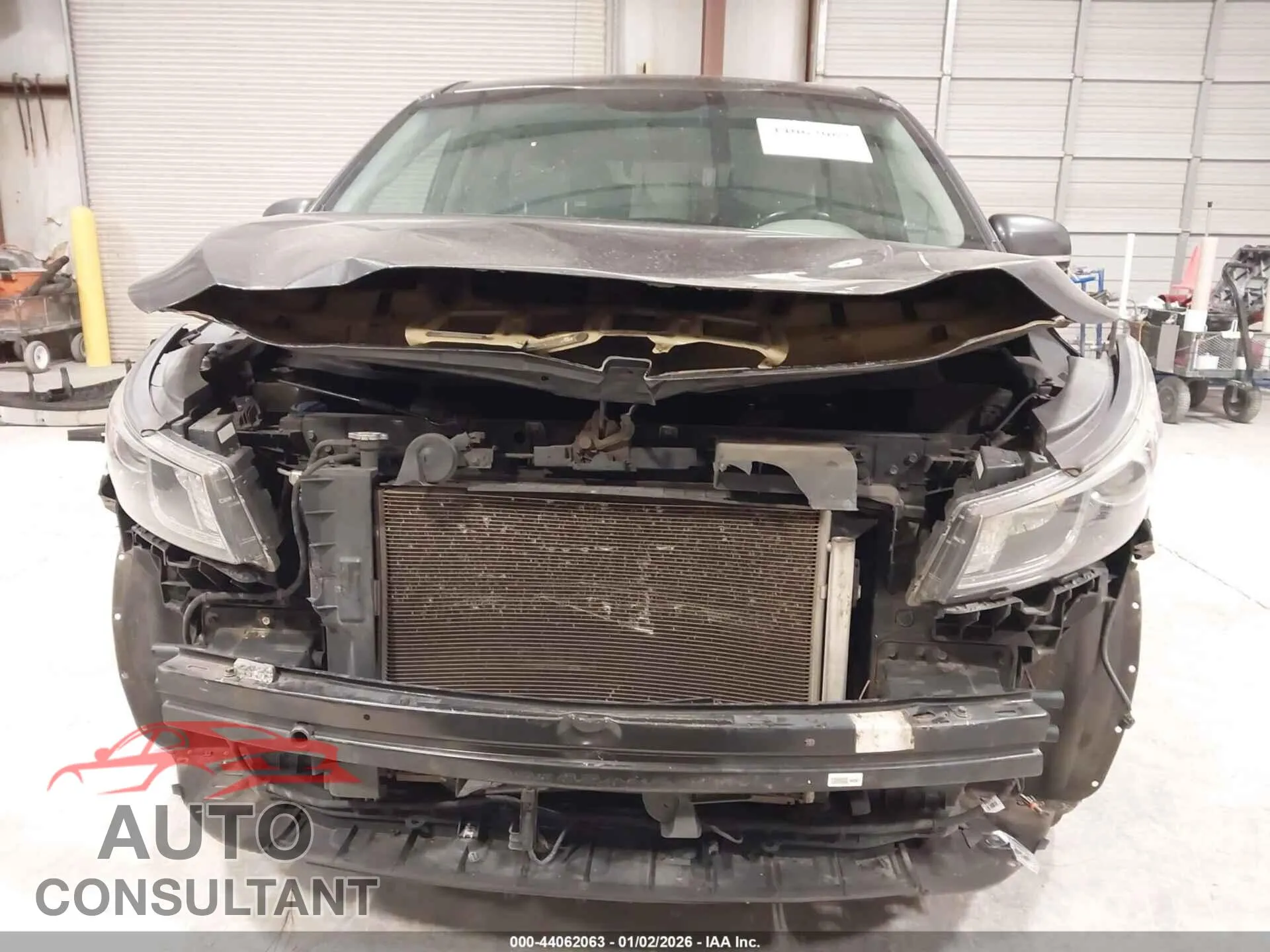 2016 KIA SEDONA Damaged VIN KNDME5C19G6187296 – engine bay
