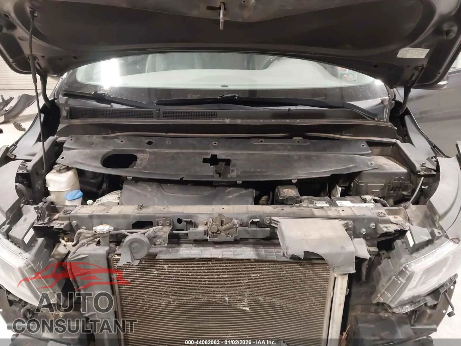 2016 KIA SEDONA Damaged VIN KNDME5C19G6187296 – odometer reading