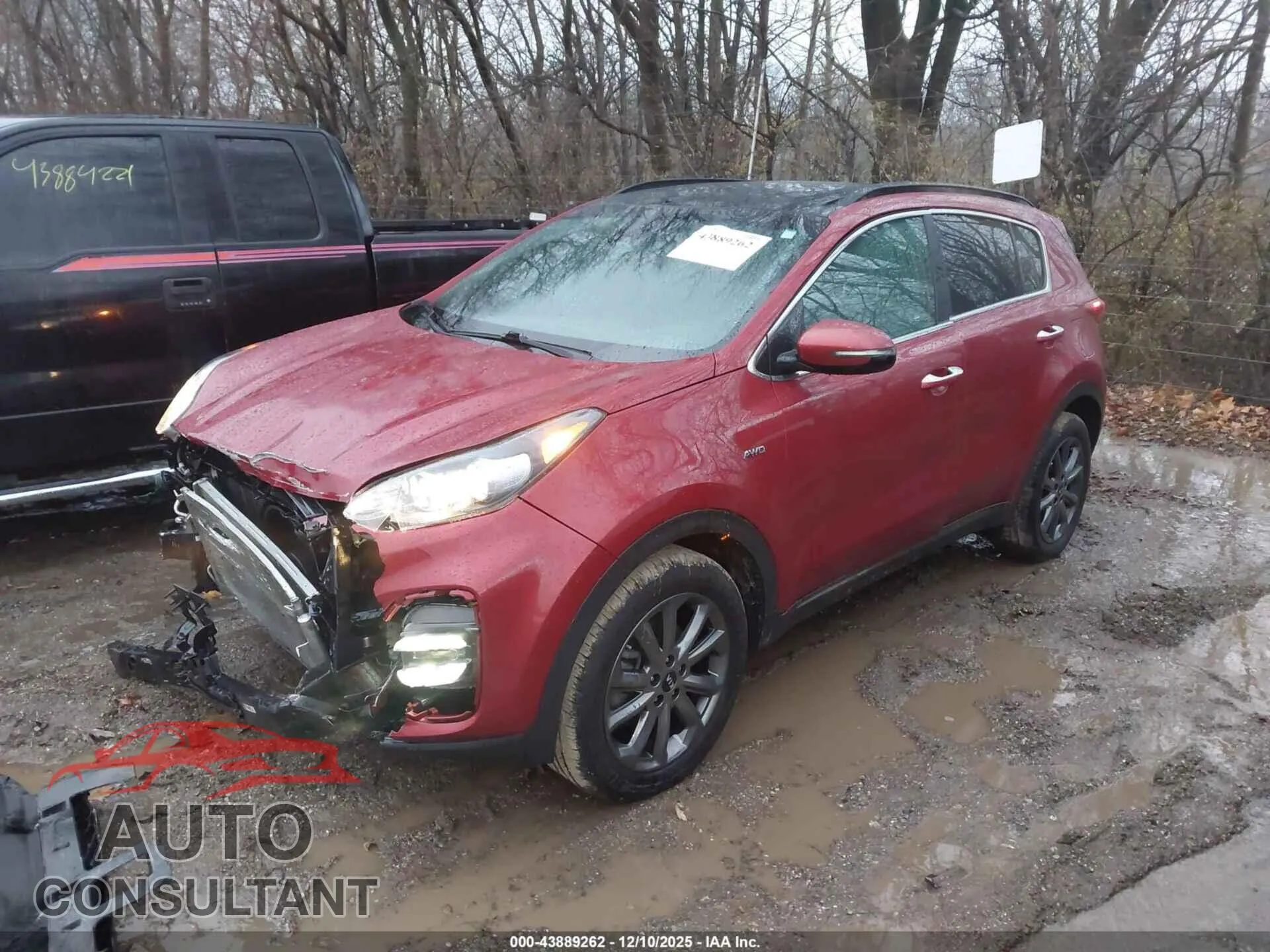 2020 KIA SPORTAGE Damaged VIN KNDP6CACXL7676863 – rear exterior