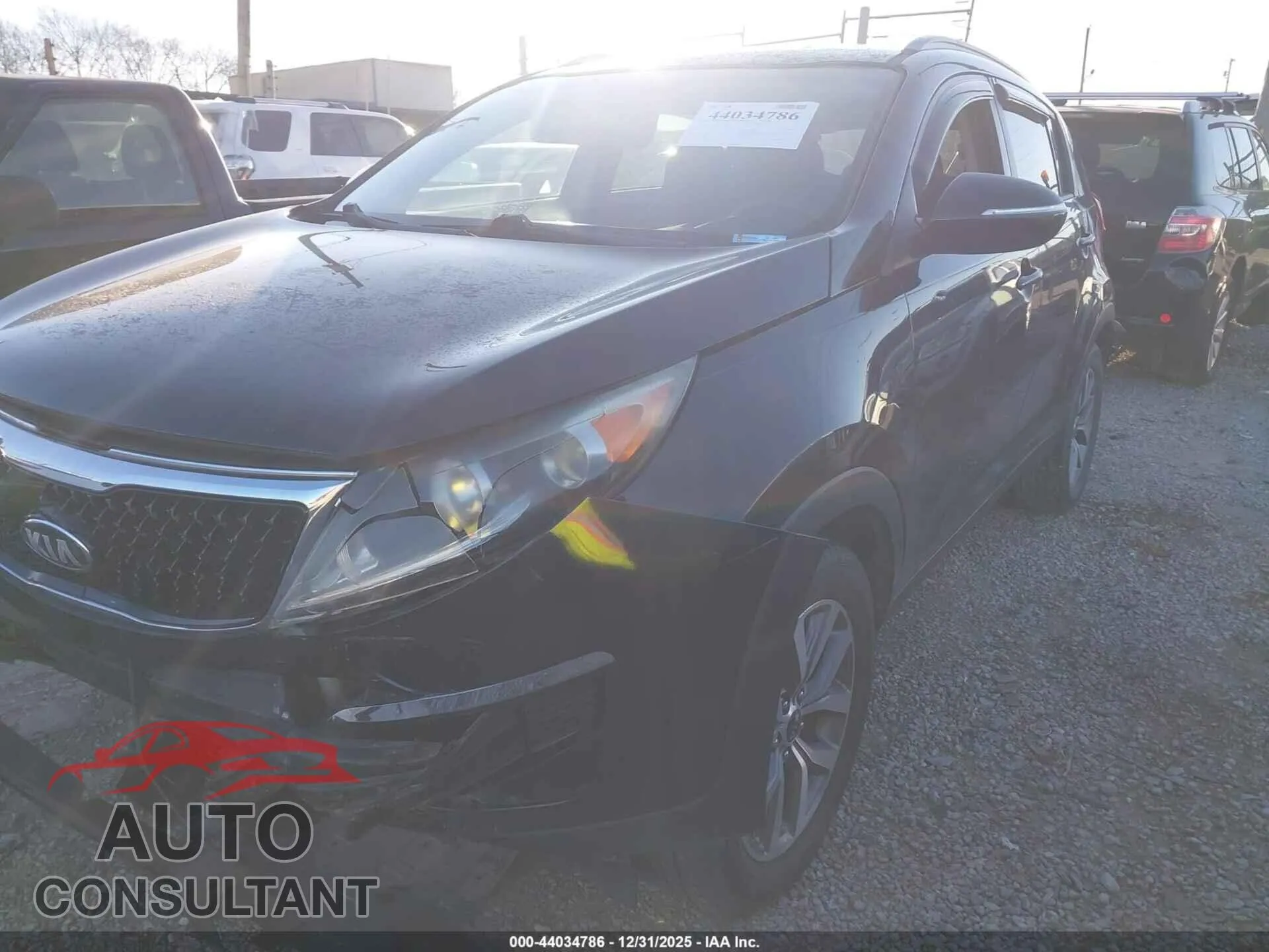 2014 KIA SPORTAGE Damaged VIN KNDPB3AC2E7617465 – rear exterior