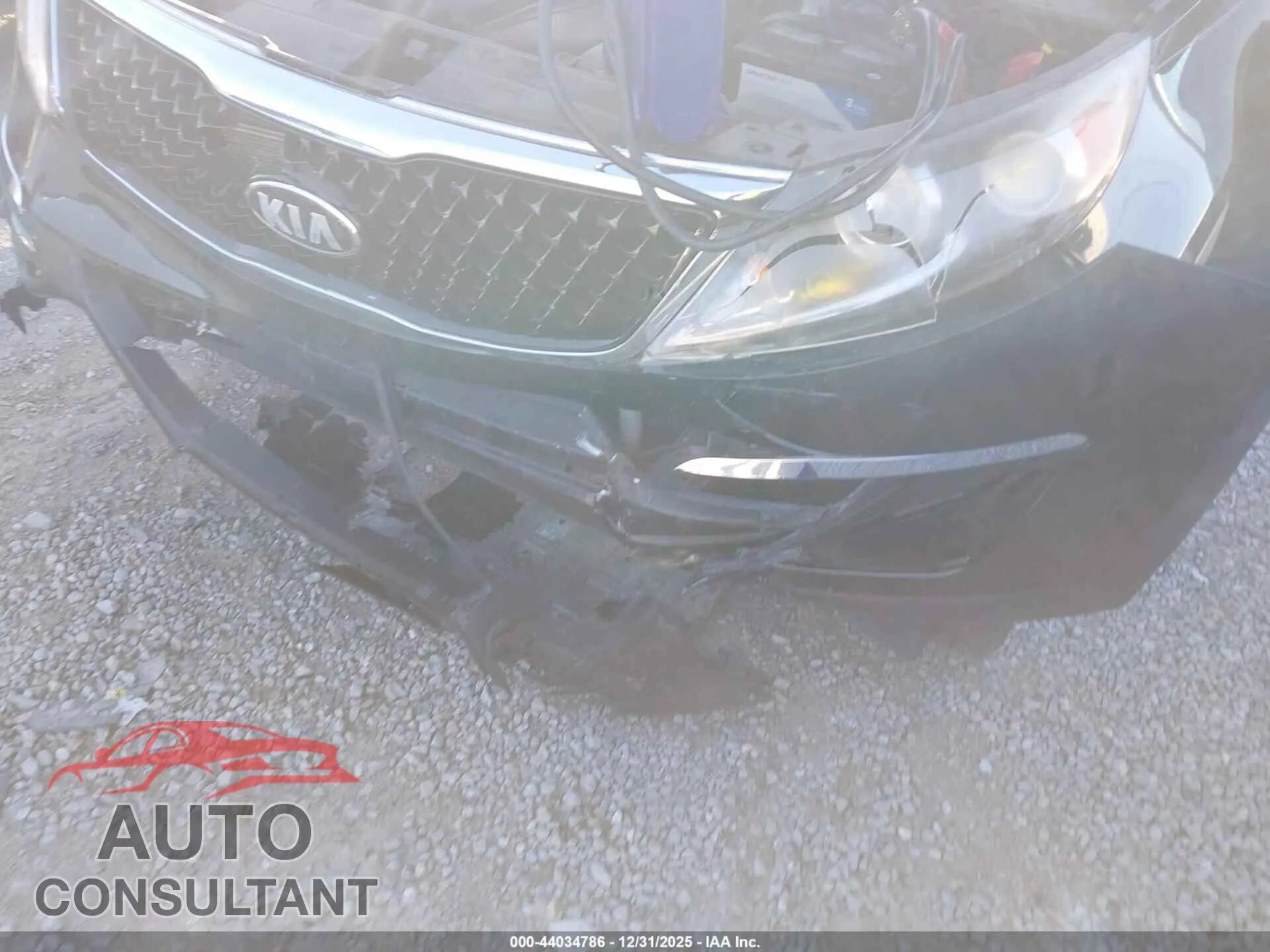 2014 KIA SPORTAGE Damaged VIN KNDPB3AC2E7617465 – engine bay