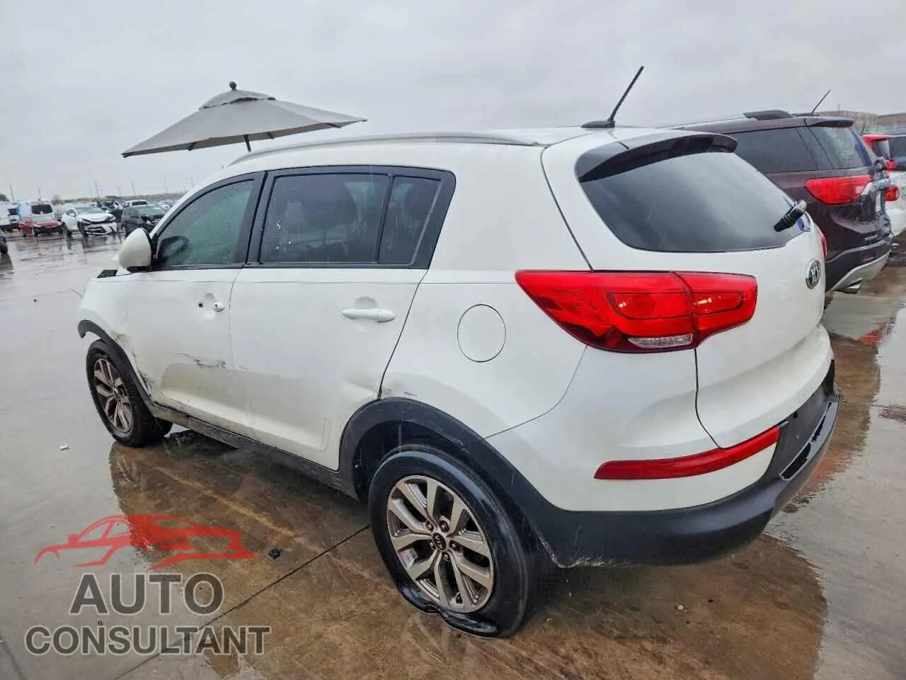 2016 KIA SPORTAGE Damaged VIN KNDPB3AC8G7862547 – rear exterior