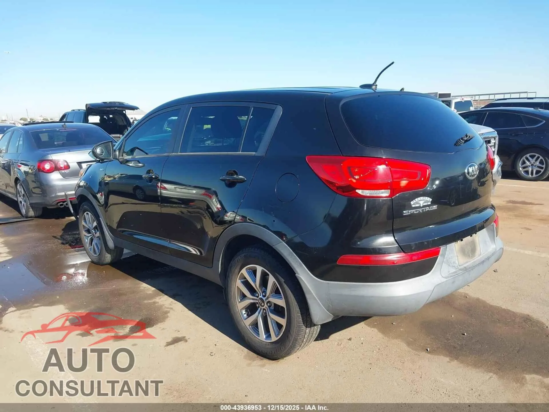 2015 KIA SPORTAGE Damaged VIN KNDPBCAC6F7675354 – side profile