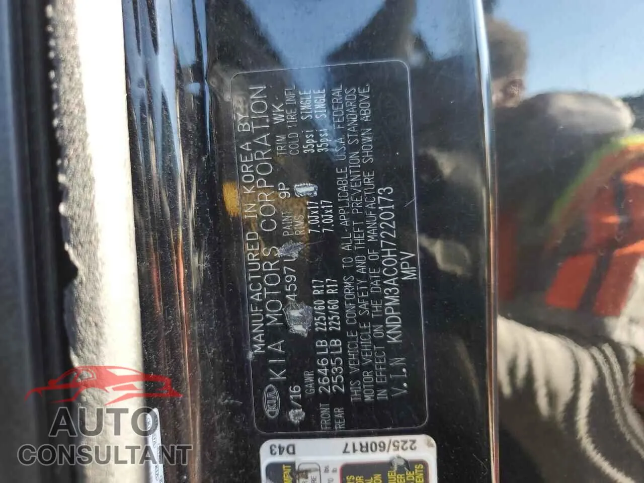 2017 KIA SPORTAGE Damaged VIN KNDPM3AC0H7220173 – photo 13