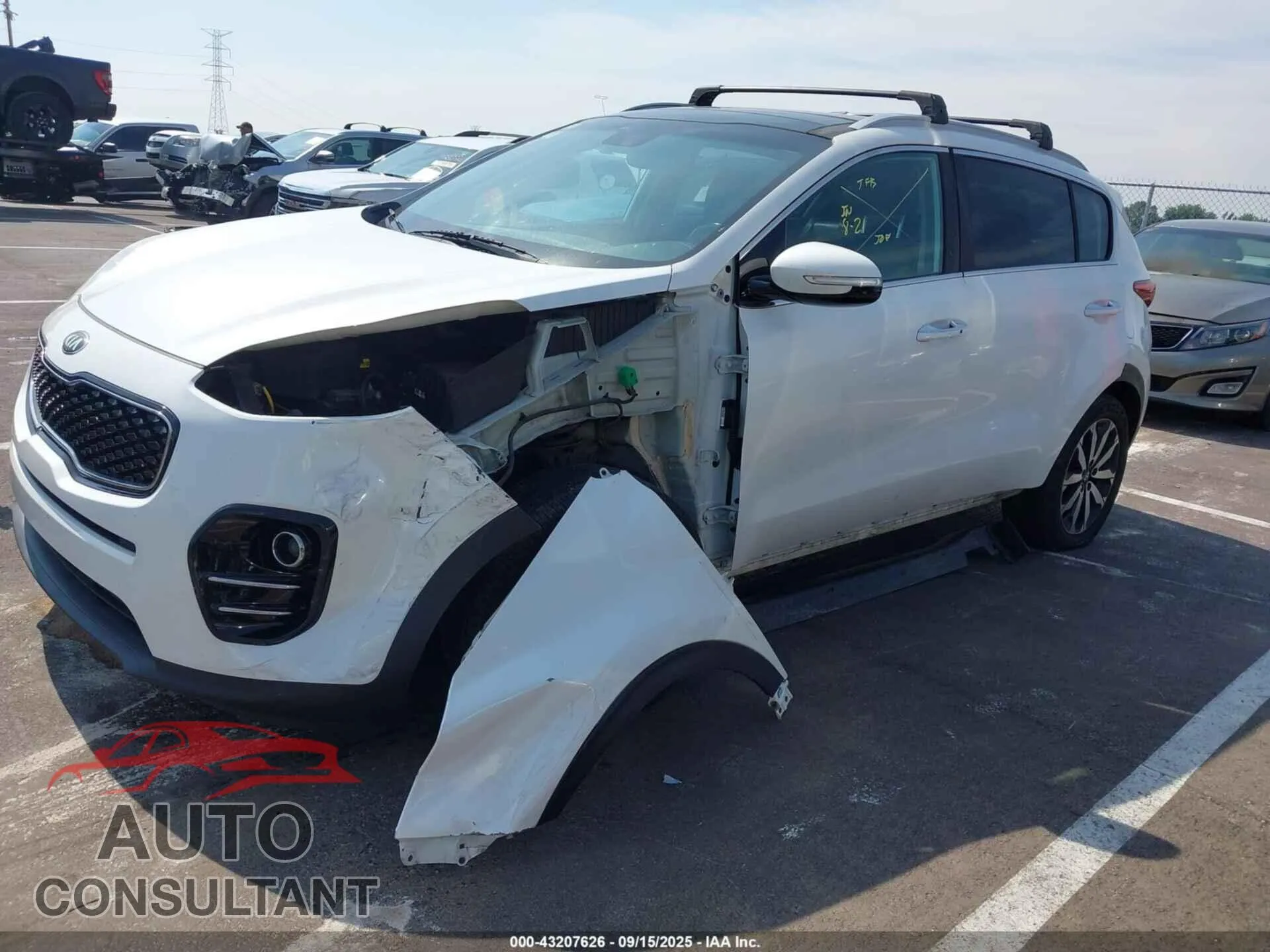 2017 KIA SPORTAGE Damaged VIN KNDPN3AC6H7285171 – rear exterior