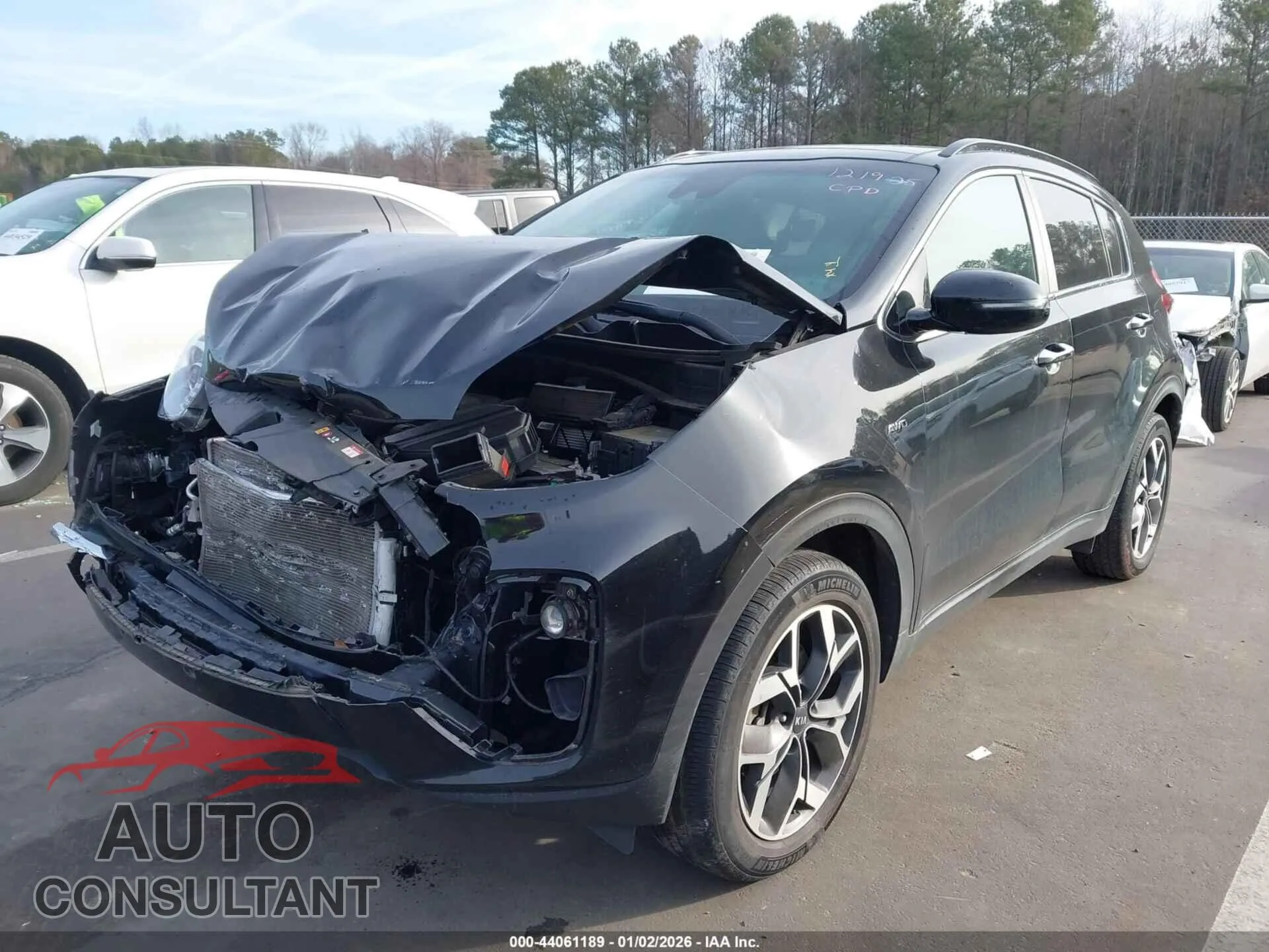 2022 KIA SPORTAGE Damaged VIN KNDPNCACXN7986050 – rear exterior