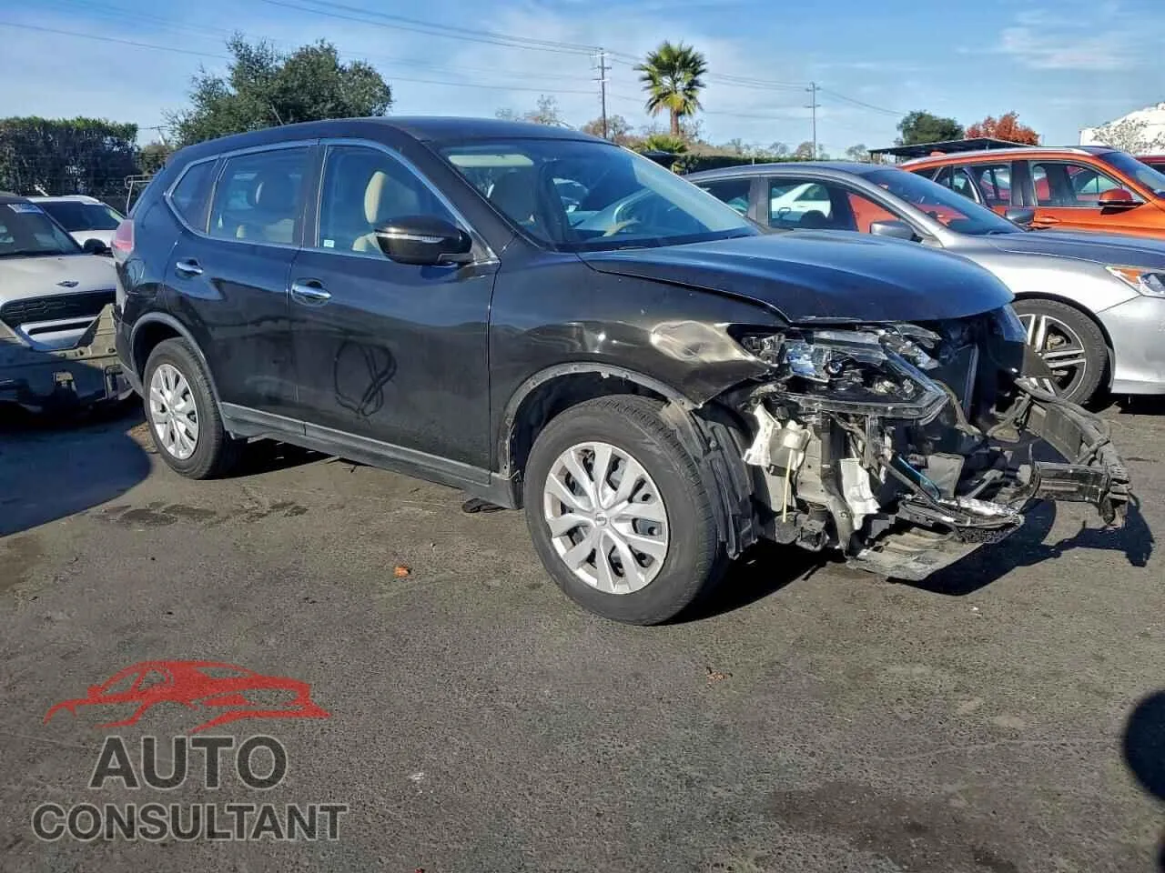 2015 NISSAN ROGUE Damaged VIN KNMAT2MT1FP505119 – dashboard