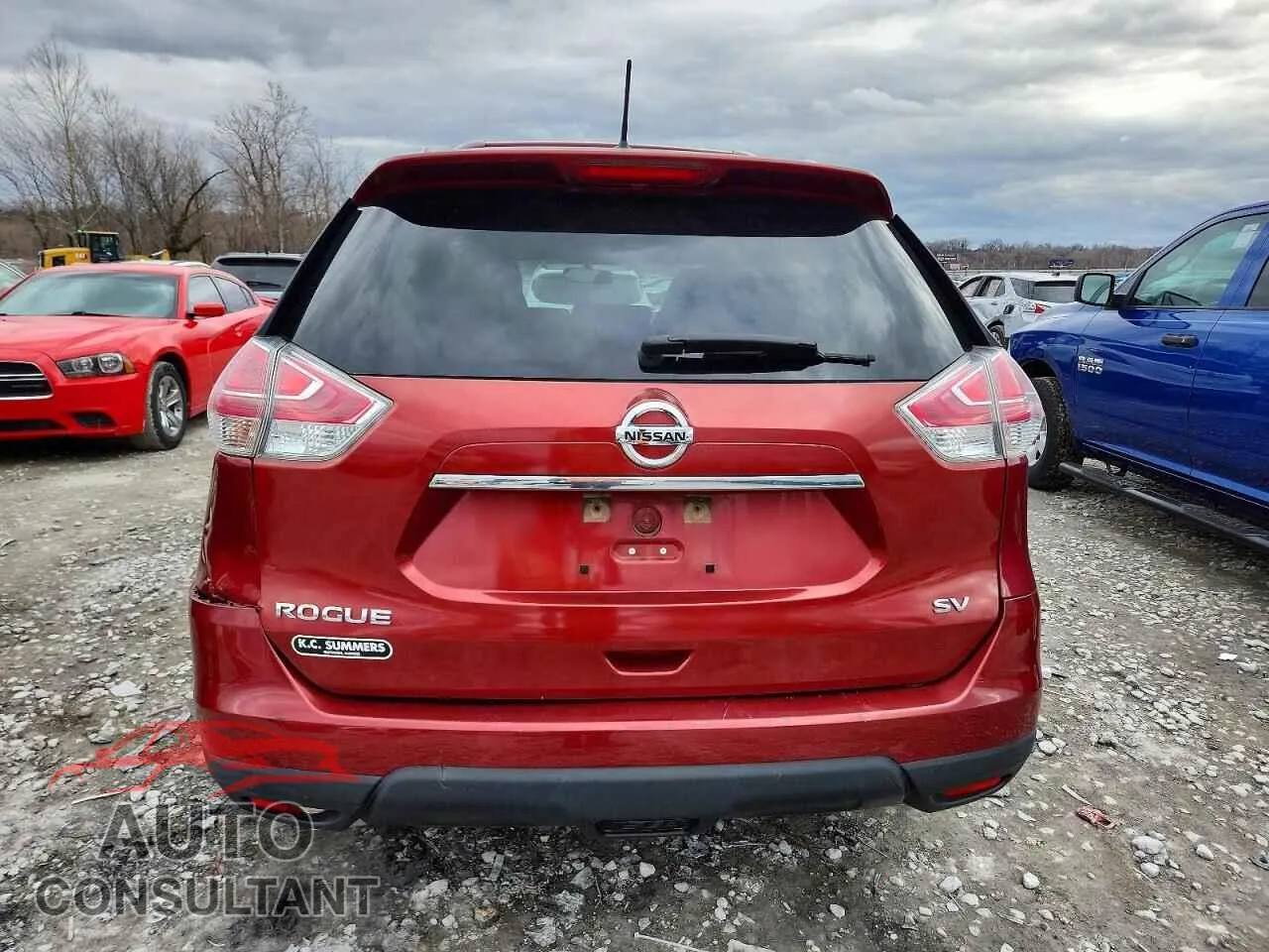 2015 NISSAN ROGUE Damaged VIN KNMAT2MT8FP530857 – engine bay
