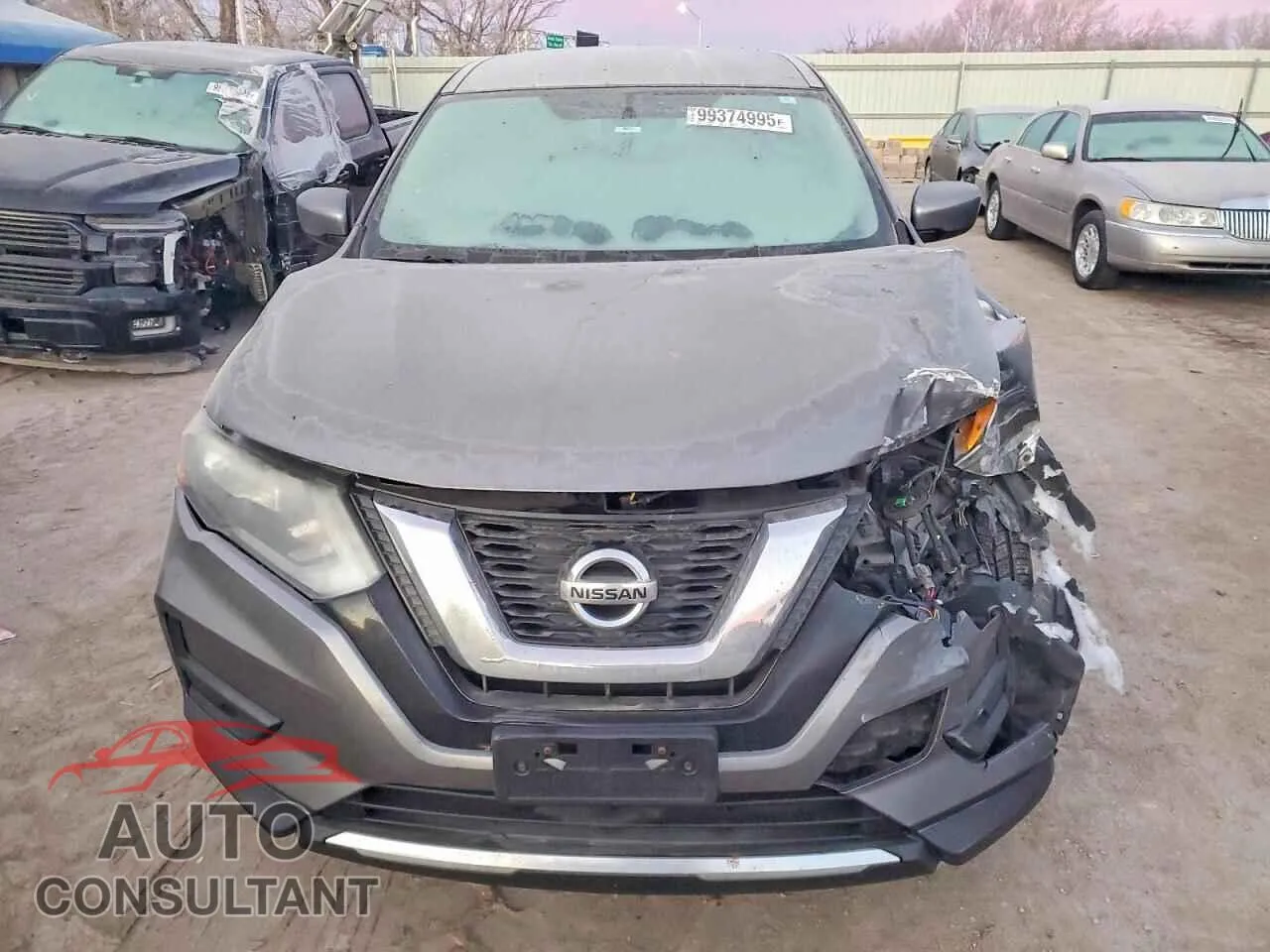 2017 NISSAN ROGUE Damaged VIN KNMAT2MV7HP558685 – interior seats