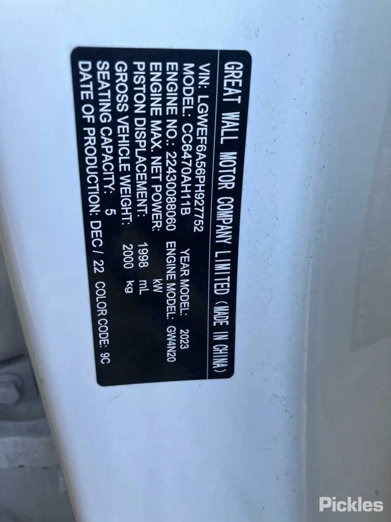 2023 GWM Haval H6 Damaged VIN LGWEF6A56PH927752 – photo 15