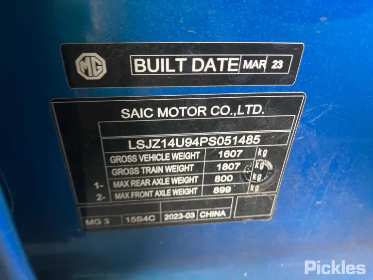 2023 MG MG3 Damaged VIN LSJZ14U94PS051485 – photo 12