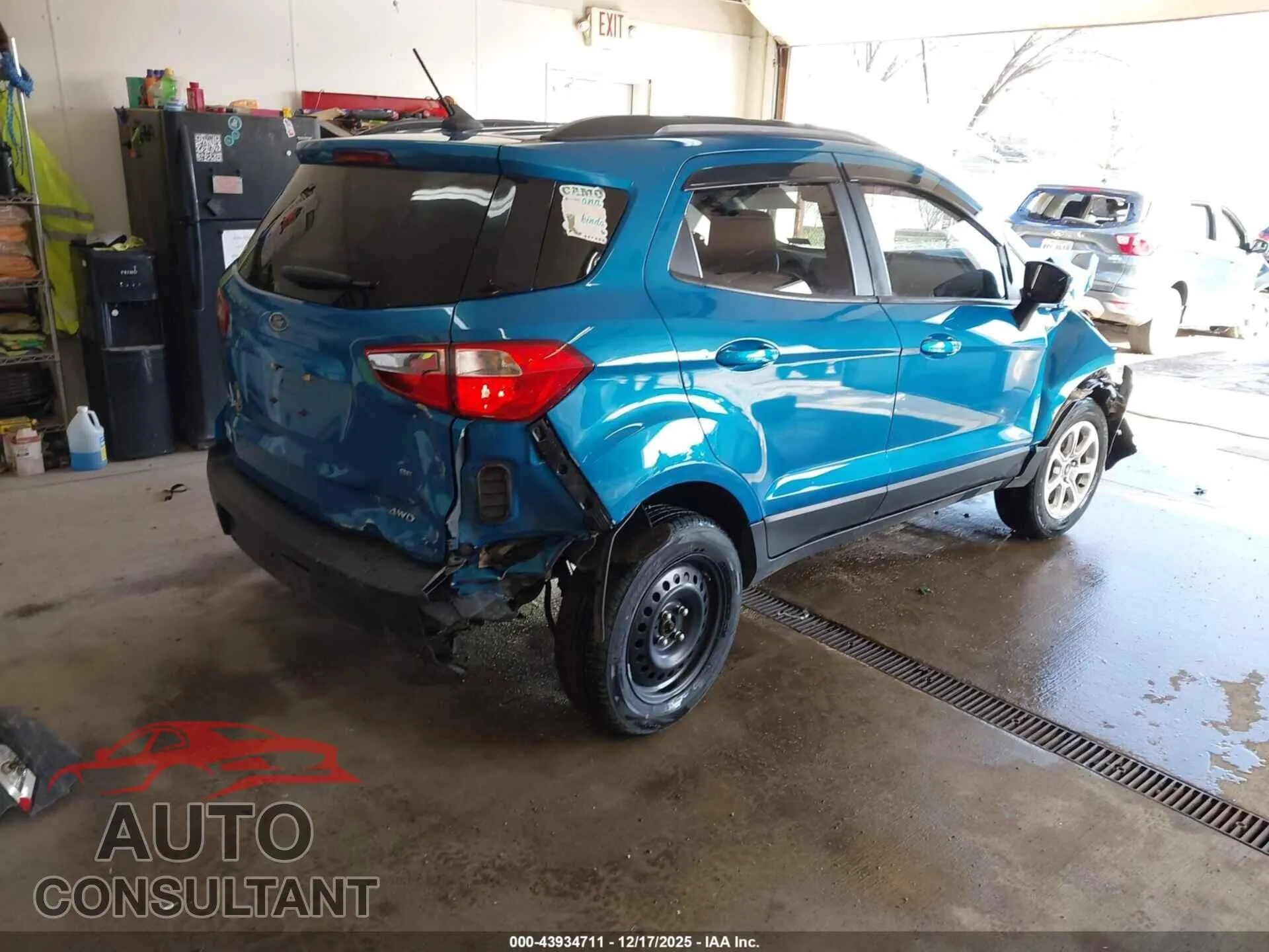 2019 FORD ECOSPORT Damaged VIN MAJ6S3GL7KC280612 – dashboard