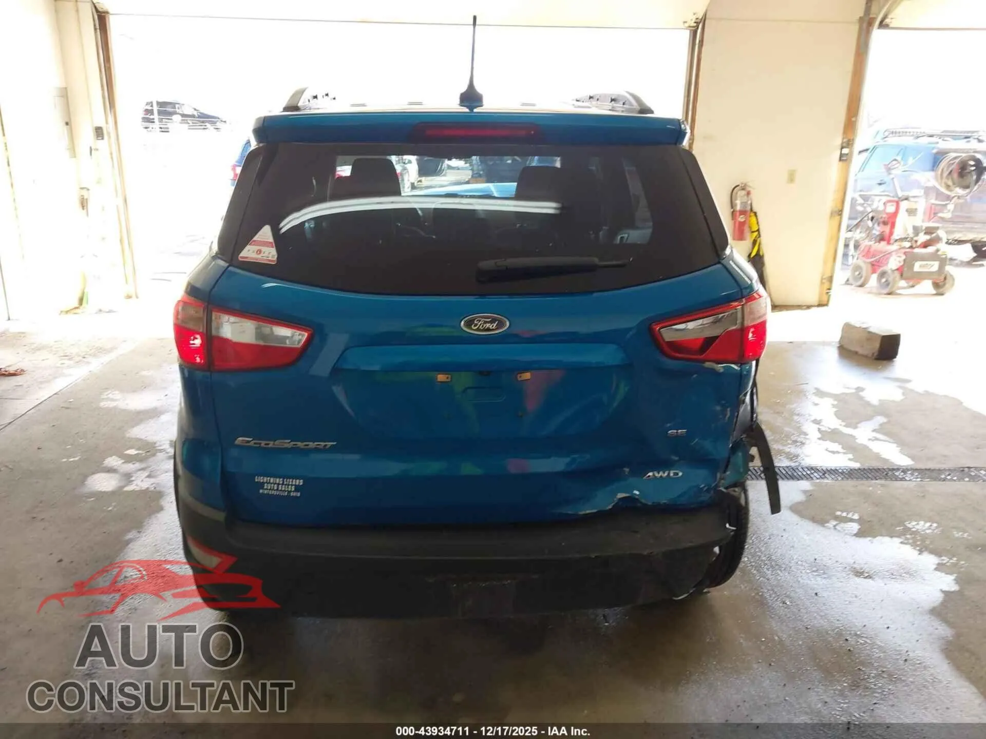 2019 FORD ECOSPORT Damaged VIN MAJ6S3GL7KC280612 – photo 17