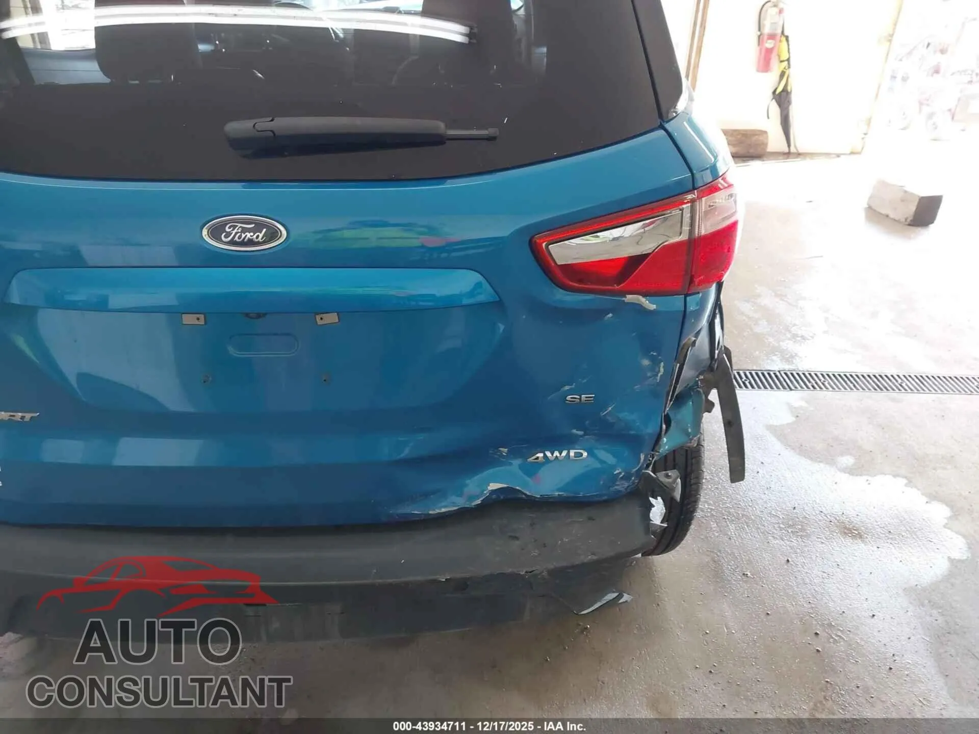 2019 FORD ECOSPORT Damaged VIN MAJ6S3GL7KC280612 – photo 20