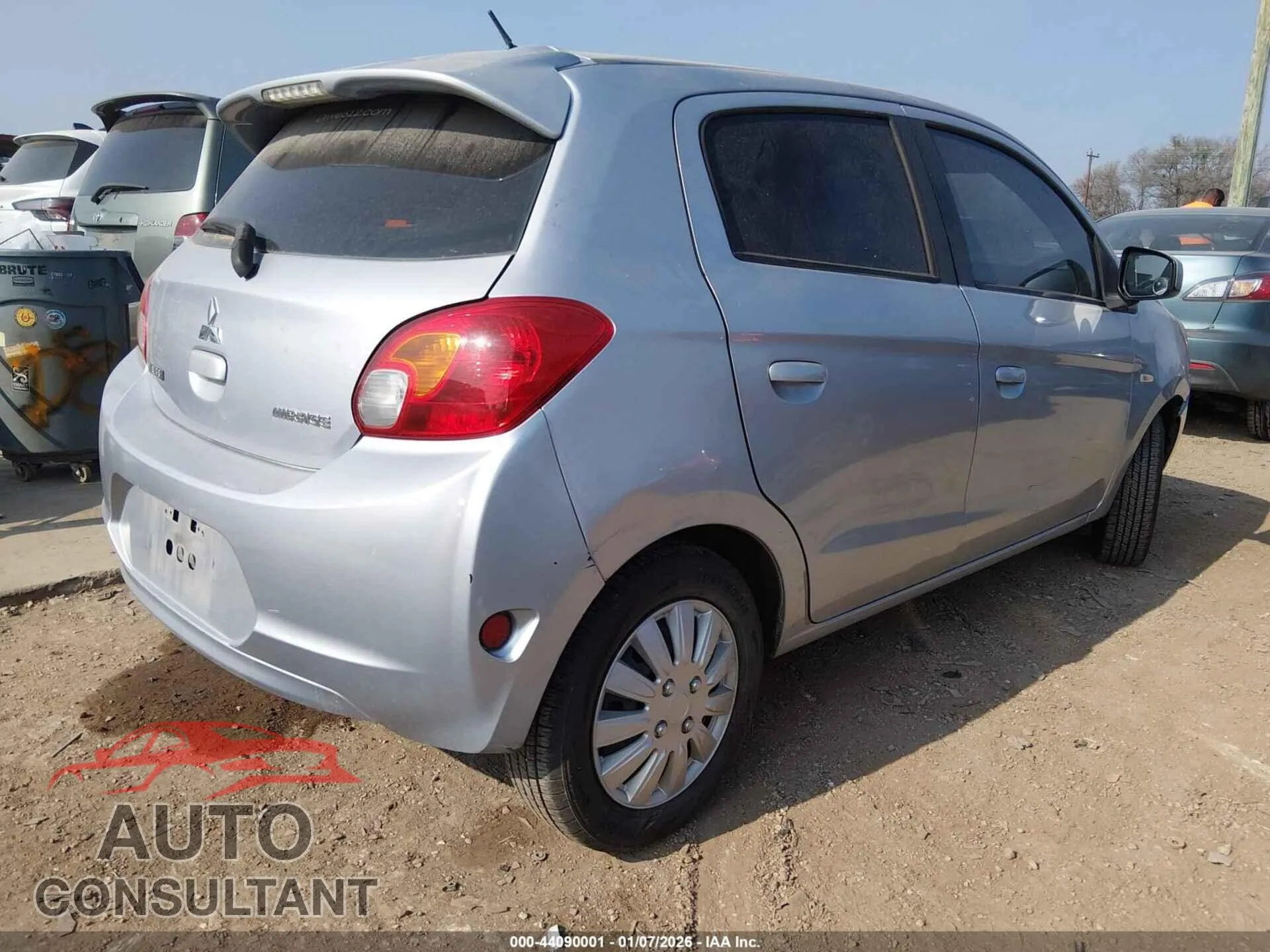2015 MITSUBISHI MIRAGE Damaged VIN ML32A3HJ5FH040270 – dashboard