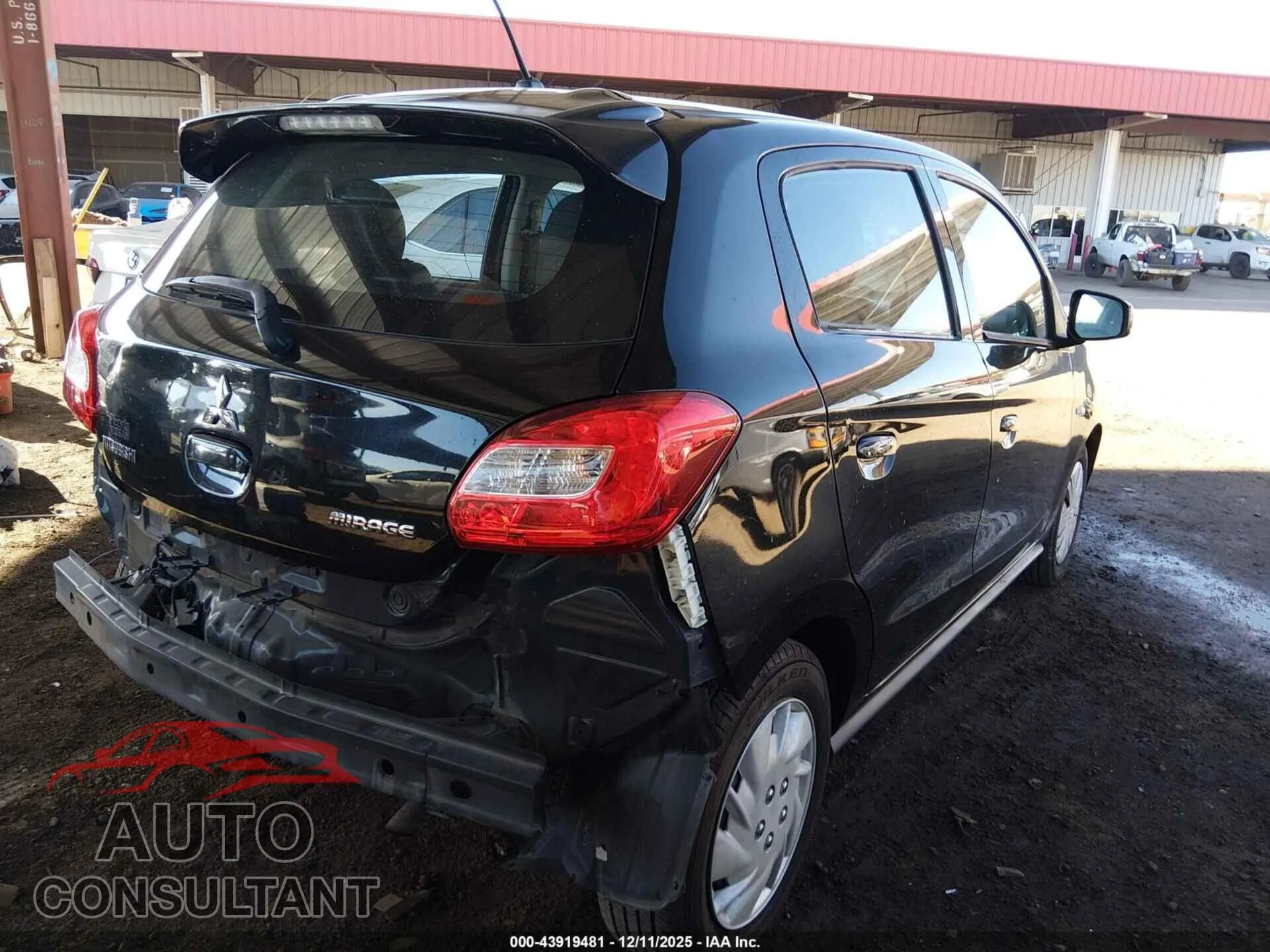 2017 MITSUBISHI MIRAGE Damaged VIN ML32A3HJ9HH004231 – dashboard