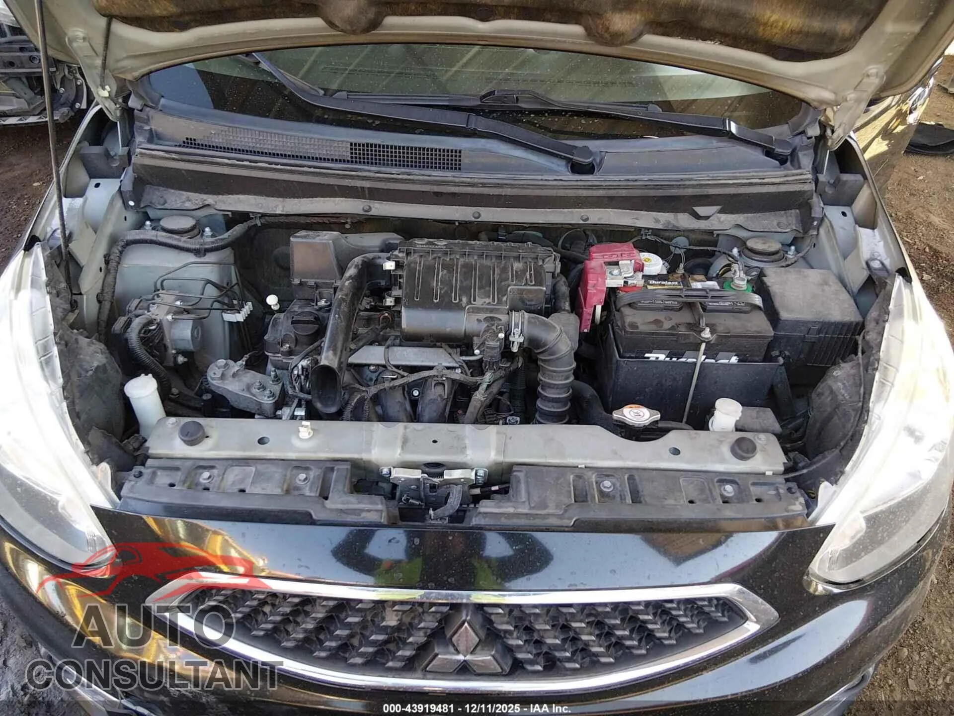2017 MITSUBISHI MIRAGE Damaged VIN ML32A3HJ9HH004231 – odometer reading